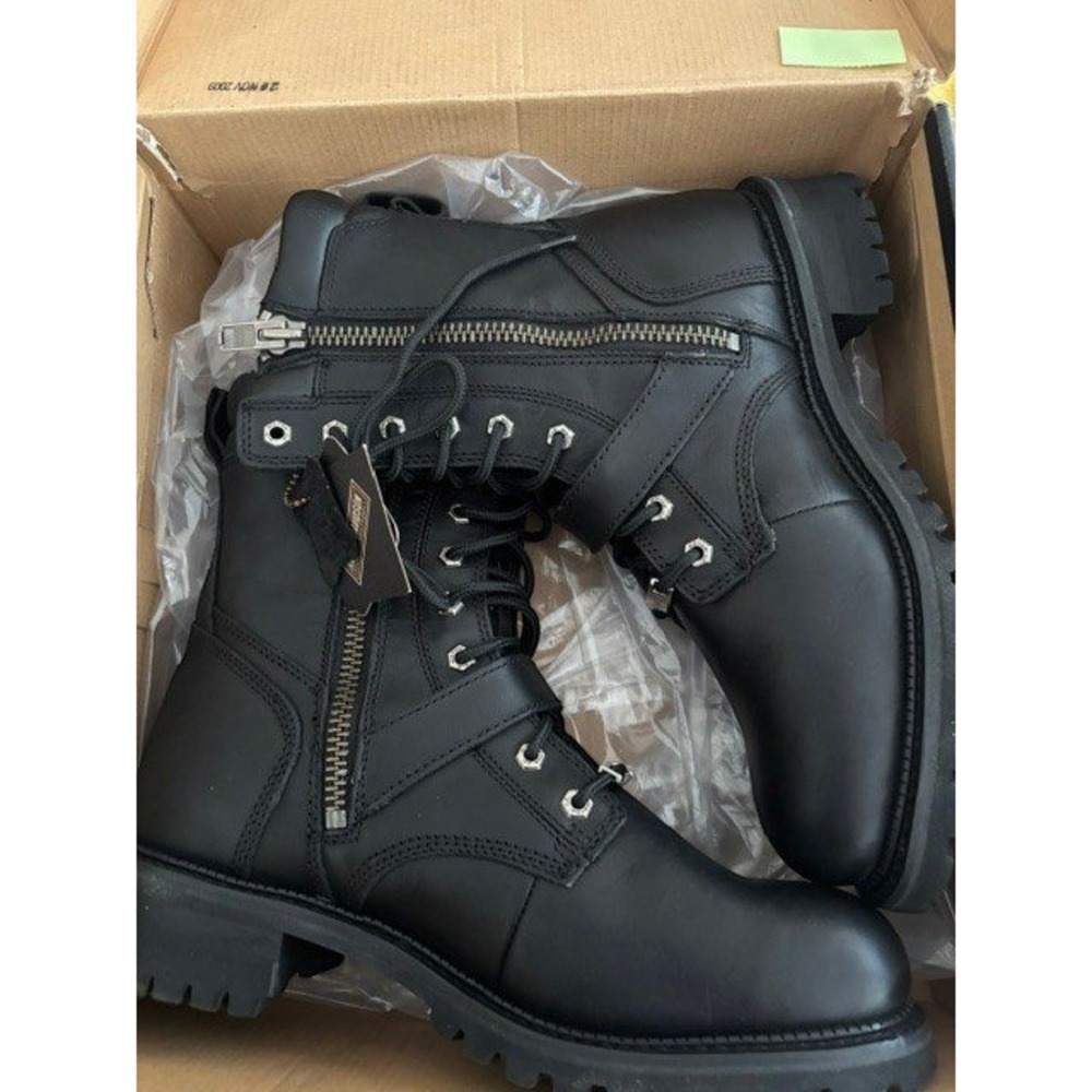 Harley-Davidson Men's Brando 8" Logger Boots Size 12 D94344 New In Box - Picture 2 of 15